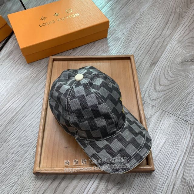 LV新品男士帽子 路易威登波紋鴨舌帽棒球帽  mm1343